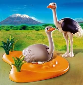 Promoties Struisvogels met nest - Playmobil - Geldig van 02/10/2017 tot 26/11/2017 bij Maxi Toys