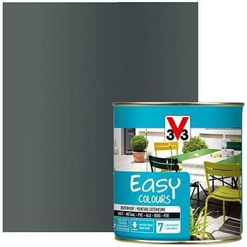 Promotions V33 verf 'Easy Colours' anthraciet metaal 500 ml - V33 - Valide de 13/06/2018 à 28/06/2018 chez Brico
