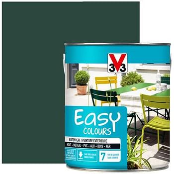 Promoties V33 verf 'Easy Colours' baskisch groen satijn 2,5 L - V33 - Geldig van 13/06/2018 tot 28/06/2018 bij Brico