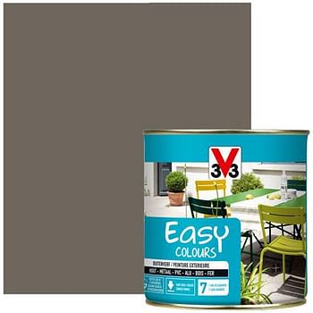 Promoties V33 verf 'Easy Colours' taupe satijn 500 ml - V33 - Geldig van 13/06/2018 tot 28/06/2018 bij Brico