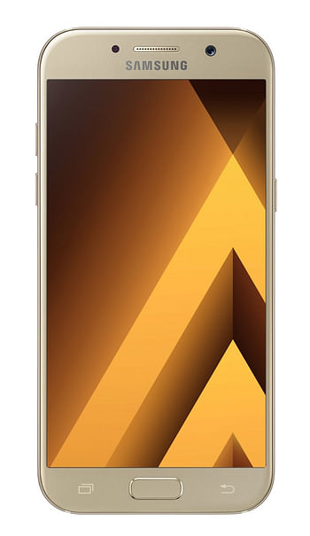 Promoties Samsung Galaxy A5 (2017) 32GB Goud - Samsung - Geldig van 01/10/2018 tot 31/12/2018 bij Auva