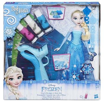 Promoties Frozen Doh Vinci Design-a-Skirt Kit - Doh Vinci - Geldig van 08/12/2018 tot 31/12/2018 bij ToyChamp