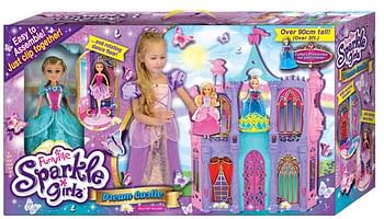 Promoties Sparkle Girls gemeubeld droomkasteel met prinses - Sparkle Girlz - Geldig van 02/01/2019 tot 20/01/2019 bij ToyChamp