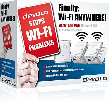Promoties Devolo dLAN 500 Wi-Fi Network Kit - Devolo - Geldig van 16/06/2019 tot 30/06/2019 bij Selexion