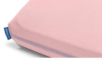 Promoties Aerosleep baby fitted sheet 60x120cm pink - Aerosleep - Geldig van 18/02/2019 tot 11/03/2019 bij Multi Bazar