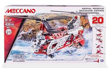 Promoties Meccano 20 modellen set helicopter - Meccano - Geldig van 06/04/2019 tot 25/04/2019 bij ToyChamp