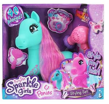 Promoties Pony Styling Set haarverzorgset - Sparkle Girlz - Geldig van 06/04/2019 tot 25/04/2019 bij ToyChamp