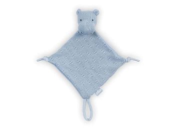 Promoties Jollein Soft Knit Hippo Knuffeldoekjes Soft Blue - Jollein - Geldig van 02/07/2019 tot 31/08/2019 bij Multi Bazar