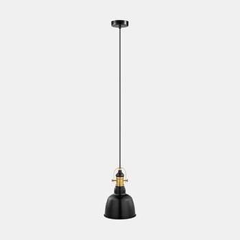 Promoties EGLO hanglamp Gilwell - zwart/brons - Ø18 cm - Leen Bakker - Eglo - Geldig van 15/05/2019 tot 14/06/2019 bij Leen Bakker