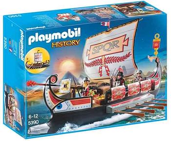 Promoties 5390 Romeins galeischip - Playmobil - Geldig van 03/08/2019 tot 27/08/2019 bij ToyChamp