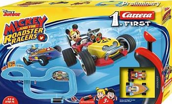 Promoties Carrera First Mickey and the Roadster Racers - Carrera - Geldig van 03/08/2019 tot 27/08/2019 bij ToyChamp