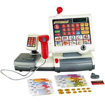 Aanbiedingen Supermarktkassa met scanner + PIN-apparaat - Klein - Geldig van 07/12/2019 tot 01/01/2020 bij ToyChamp