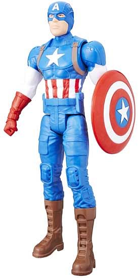 Aanbiedingen Avengers Captain America 30cm - Hasbro - Geldig van 07/12/2019 tot 01/01/2020 bij ToyChamp