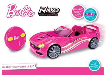 Aanbiedingen Barbie RC Cabriolet - Barbie - Geldig van 07/12/2019 tot 01/01/2020 bij ToyChamp