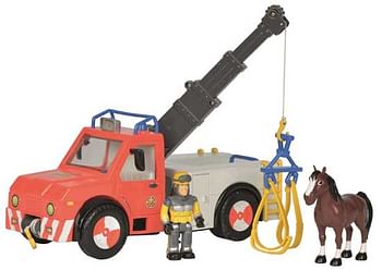 Aanbiedingen Brandweerman Sam - Phoenix met figuur en paard - Simba - Geldig van 07/12/2019 tot 01/01/2020 bij ToyChamp