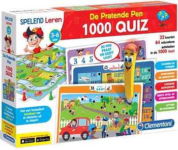 Aanbiedingen De Pratende Pen 1000 Quiz - Clementoni - Geldig van 07/12/2019 tot 01/01/2020 bij ToyChamp