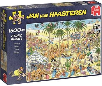Aanbiedingen Jan van Haasteren puzzel 19059 De Oase 1500st - Jumbo - Geldig van 07/12/2019 tot 01/01/2020 bij ToyChamp