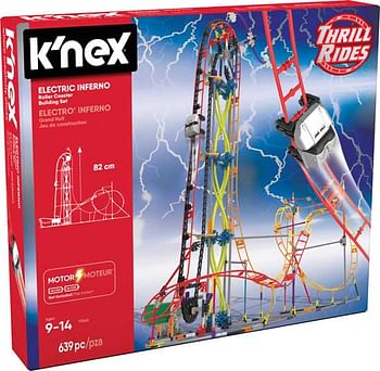 Aanbiedingen Electric Inferno 639-delige achtbaan bouwset - K'Nex - Geldig van 07/12/2019 tot 01/01/2020 bij ToyChamp