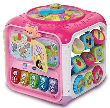 Aanbiedingen Activiteiten Kubus roze - Vtech - Geldig van 07/12/2019 tot 01/01/2020 bij ToyChamp