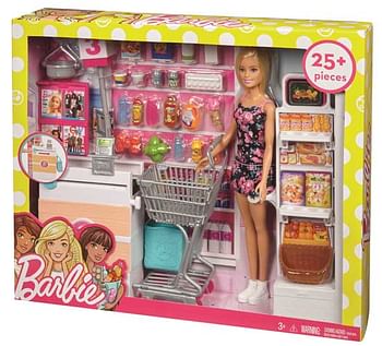 Aanbiedingen Barbie met haar supermarkt - Barbie - Geldig van 07/12/2019 tot 01/01/2020 bij ToyChamp