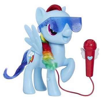 Aanbiedingen My Little Pony Zingende Rainbow Dash 18cm - My Little Pony - Geldig van 02/01/2020 tot 02/02/2020 bij ToyChamp
