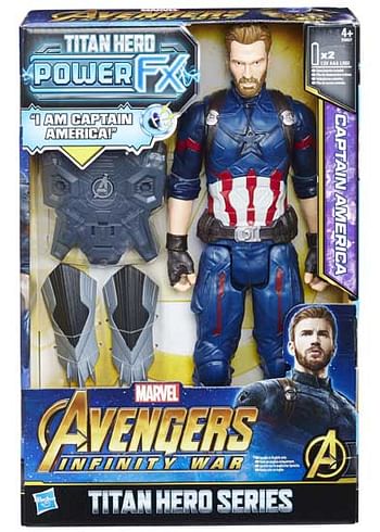 Aanbiedingen Power FX Captain America figuur 30cm - Hasbro - Geldig van 02/01/2020 tot 02/02/2020 bij ToyChamp