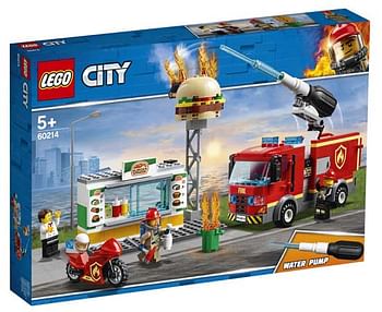 Aanbiedingen 60214 Brand bij het hamburgerrestaurant - Lego - Geldig van 07/12/2019 tot 01/01/2020 bij ToyChamp