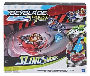 Aanbiedingen Rail Rush Battle Set - Beyblade - Geldig van 07/12/2019 tot 01/01/2020 bij ToyChamp