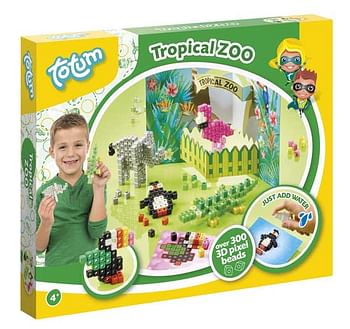 Aanbiedingen Tropical Zoo Pixel Beads - Totum - Geldig van 07/12/2019 tot 01/01/2020 bij ToyChamp