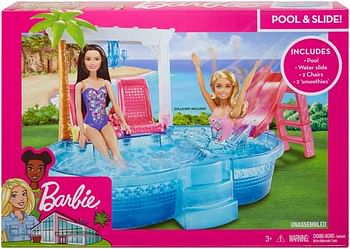 Aanbiedingen Barbie Luxe Zwembad - Barbie - Geldig van 07/12/2019 tot 01/01/2020 bij ToyChamp