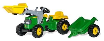 Aanbiedingen RollyKid John Deere met lader & aanhanger - Rolly toys - Geldig van 07/12/2019 tot 01/01/2020 bij ToyChamp