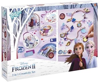 Aanbiedingen Frozen 2 -  2-in-1 Creativity Set - Totum - Geldig van 07/12/2019 tot 01/01/2020 bij ToyChamp