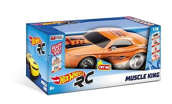 Aanbiedingen Hot Wheels Muscle King RC race-auto - Hot Wheels - Geldig van 07/12/2019 tot 01/01/2020 bij ToyChamp