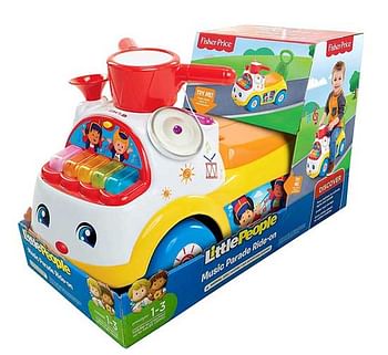 Aanbiedingen Little People Music Parade loopauto met piano - Fisher-Price - Geldig van 07/12/2019 tot 01/01/2020 bij ToyChamp