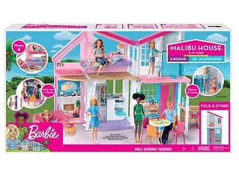 Aanbiedingen Barbie Malibu Huis - Barbie - Geldig van 07/12/2019 tot 01/01/2020 bij ToyChamp