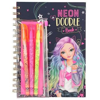Aanbiedingen TOPModel Neon Doodle Book met neon stiften - Top Model - Geldig van 07/12/2019 tot 01/01/2020 bij ToyChamp