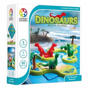 Aanbiedingen Dinosaurs Mystic Islands - Smart Games - Geldig van 07/12/2019 tot 01/01/2020 bij ToyChamp