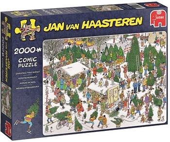 Aanbiedingen Jan van Haasteren puzzel 19062 De Kerstbomenmarkt - Jumbo - Geldig van 07/12/2019 tot 01/01/2020 bij ToyChamp