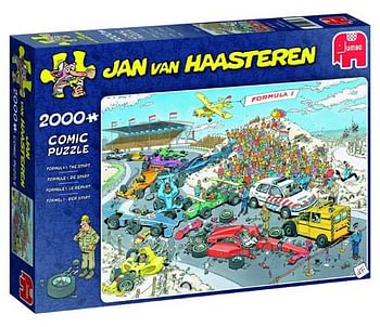 Aanbiedingen Jan van Haasteren puzzel Formule 1 - De Start 2000 - Jumbo - Geldig van 07/12/2019 tot 01/01/2020 bij ToyChamp