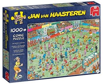 Aanbiedingen Jan van Haasteren puzzel Vrouwenvoetbal 1000st - Jumbo - Geldig van 07/12/2019 tot 01/01/2020 bij ToyChamp