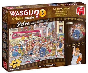 Aanbiedingen Wasgij Retro Original Werk aan de Weg! 1000st - Jumbo - Geldig van 07/12/2019 tot 01/01/2020 bij ToyChamp