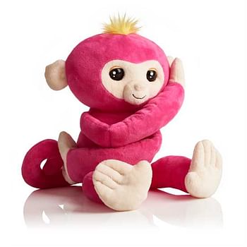 Aanbiedingen Fingerlings Hugs roze knuffelaap Bella - Wowwee - Geldig van 02/01/2020 tot 02/02/2020 bij ToyChamp