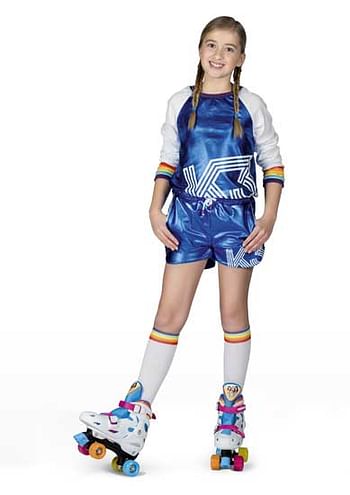 Aanbiedingen K3 Rollerdisco outfit 6-8 j , incl. kousen - Studio 100 - Geldig van 01/02/2020 tot 01/03/2020 bij ToyChamp
