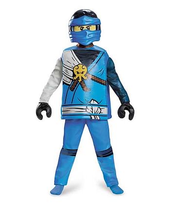 Aanbiedingen LEGO Ninjago Movie Jay deluxe kostuum 4-6 jaar - Lego - Geldig van 01/02/2020 tot 01/03/2020 bij ToyChamp