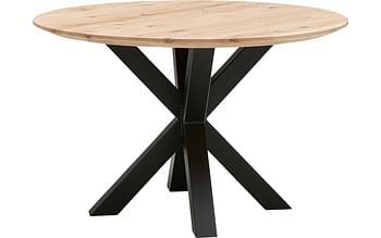 Aanbiedingen Eettafel Stef, Rond 110 x 110 cm - Goossens - Geldig van 16/02/2020 tot 30/03/2020 bij Goossens Wonen & Slapen