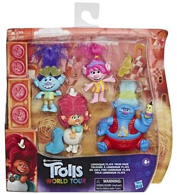 Aanbiedingen Trolls World Tour Wereldtour Collectie 4-pack - Hasbro - Geldig van 14/03/2020 tot 05/04/2020 bij ToyChamp