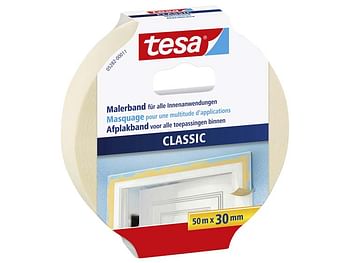 Aanbiedingen Tesa Classic Afplaktape 50m X 30mm Beige - Zelfbouwmarkt - Geldig van 04/05/2020 tot 25/05/2020 bij Zelfbouwmarkt