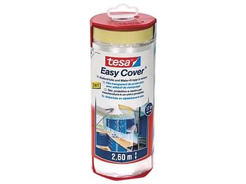 Aanbiedingen Tesa Easy Cover Afdekfolie Dispenser 17x2,6 M Transparant - Zelfbouwmarkt - Geldig van 04/05/2020 tot 25/05/2020 bij Zelfbouwmarkt