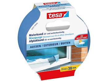 Aanbiedingen Tesa Afplaktape Buiten 25m X 38mm Blauw - Zelfbouwmarkt - Geldig van 04/05/2020 tot 25/05/2020 bij Zelfbouwmarkt