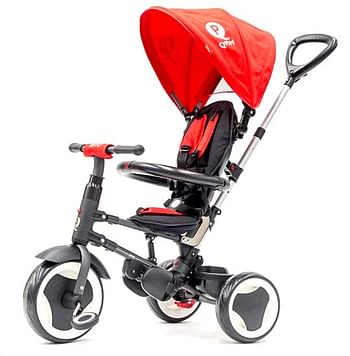 Aanbiedingen Rito luxe inklapbare evolutieve driewieler rood - Qplay - Geldig van 27/06/2020 tot 26/07/2020 bij ToyChamp